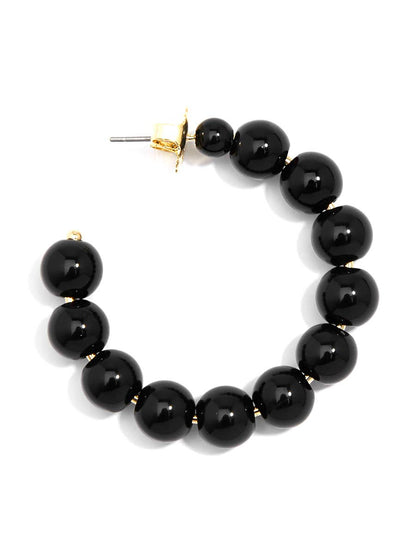 Zenzii Classic Pearl Hoop Earrings