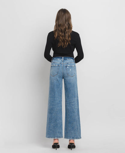 Flying Monkey High Rise Wide Leg Jeans