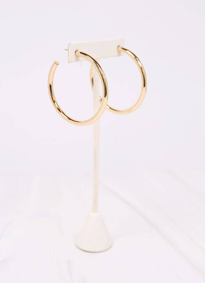 Arden Satin Hoop Earring GOLD