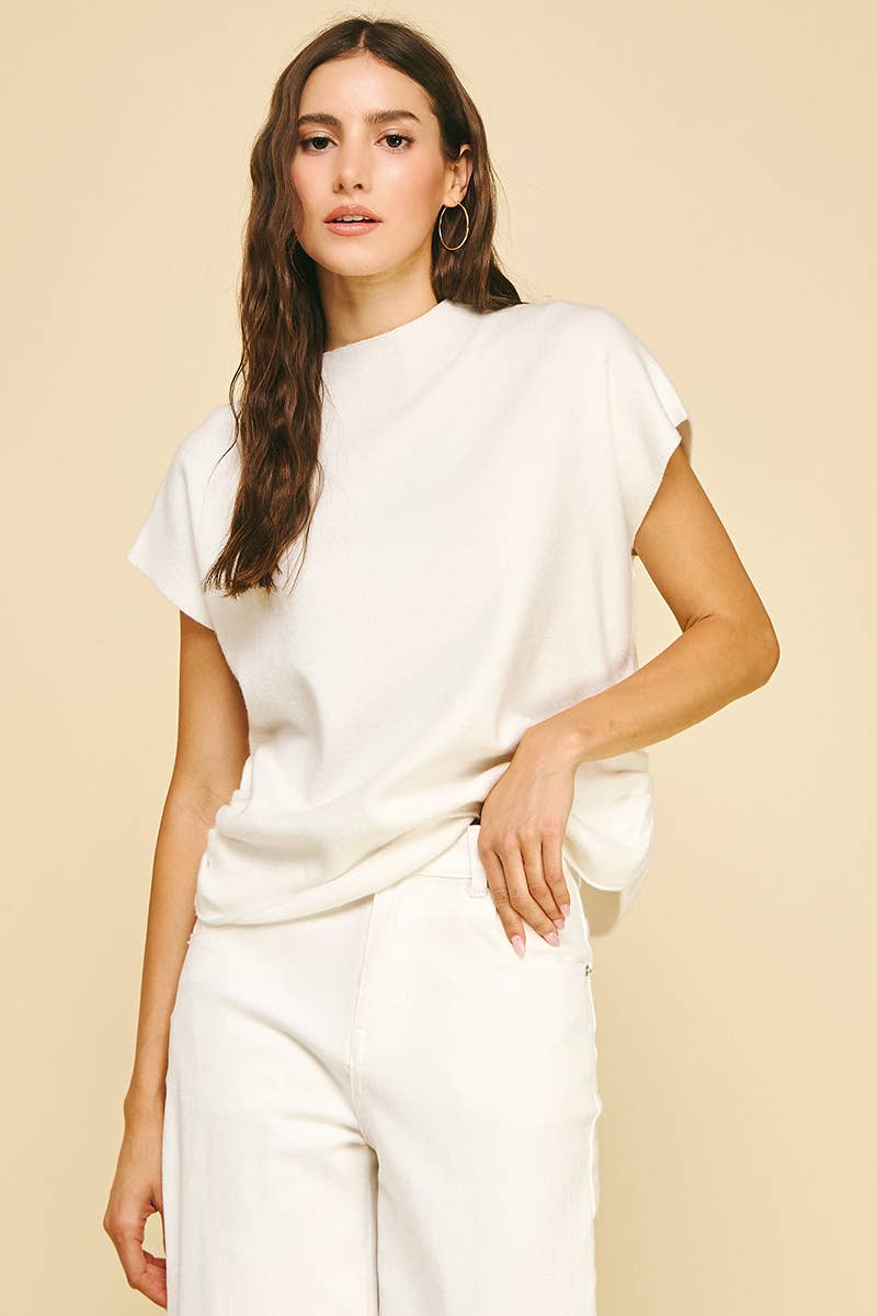 Shirring Sweater Vest