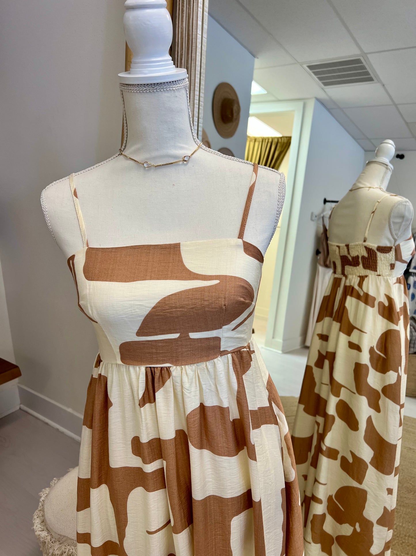 The Terracotta Drift Maxi Dress