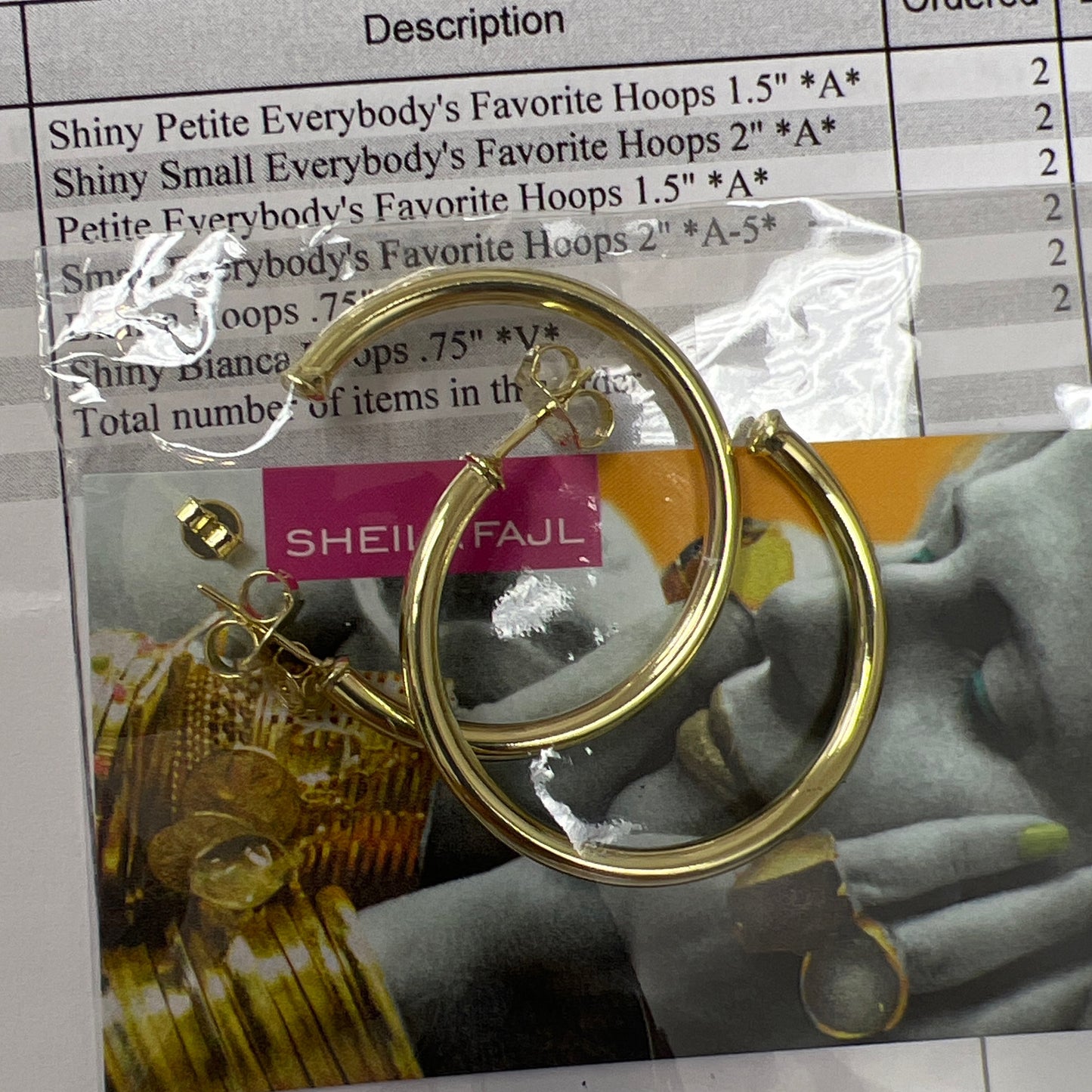SF Everybodys fave hoop petite shiny gold