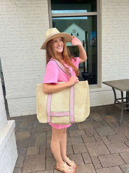 Pink French Terry Dress by Meet me in Santorini