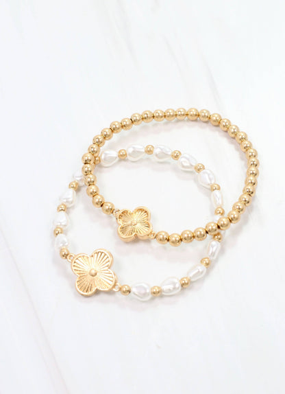 Caroline Hill Anderson Bracelet Set Gold