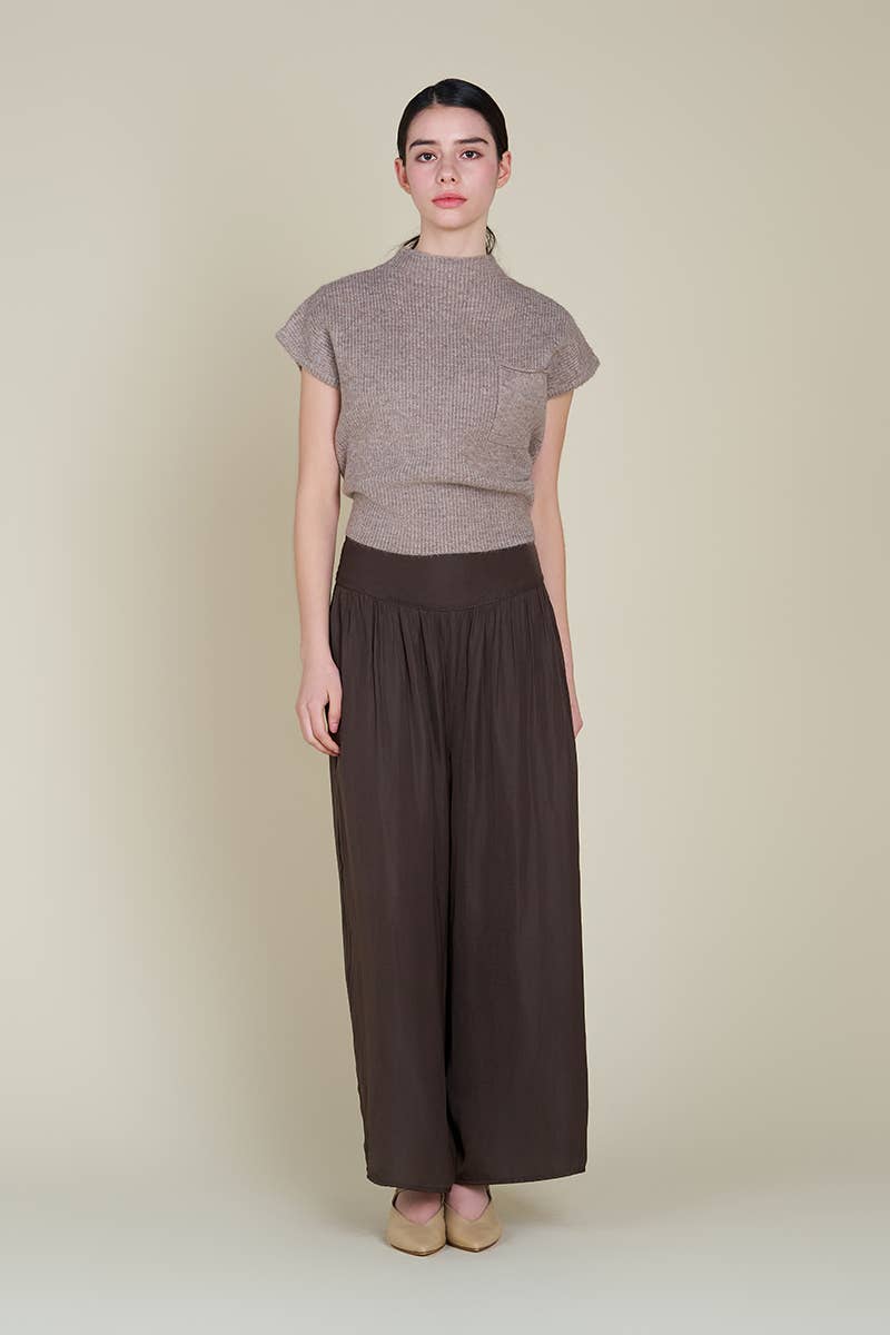 The Wanda Wide Leg Satin Pants