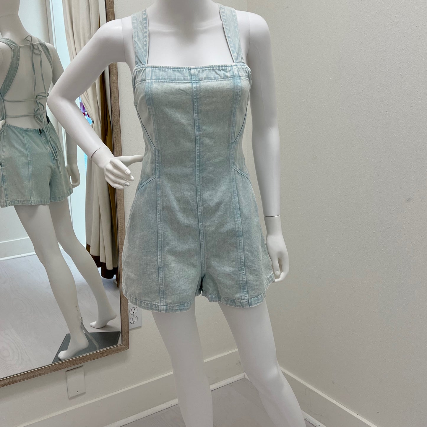 Mustard Seed Denim Romper