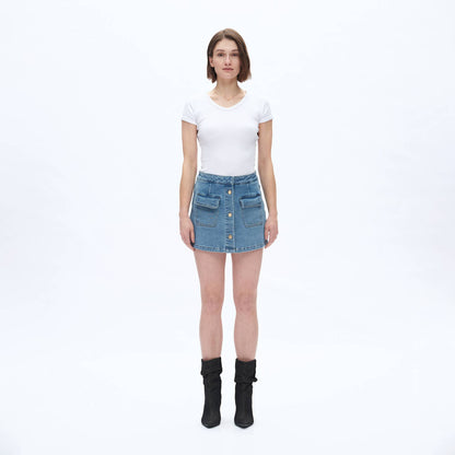 The Darby Denim Skort