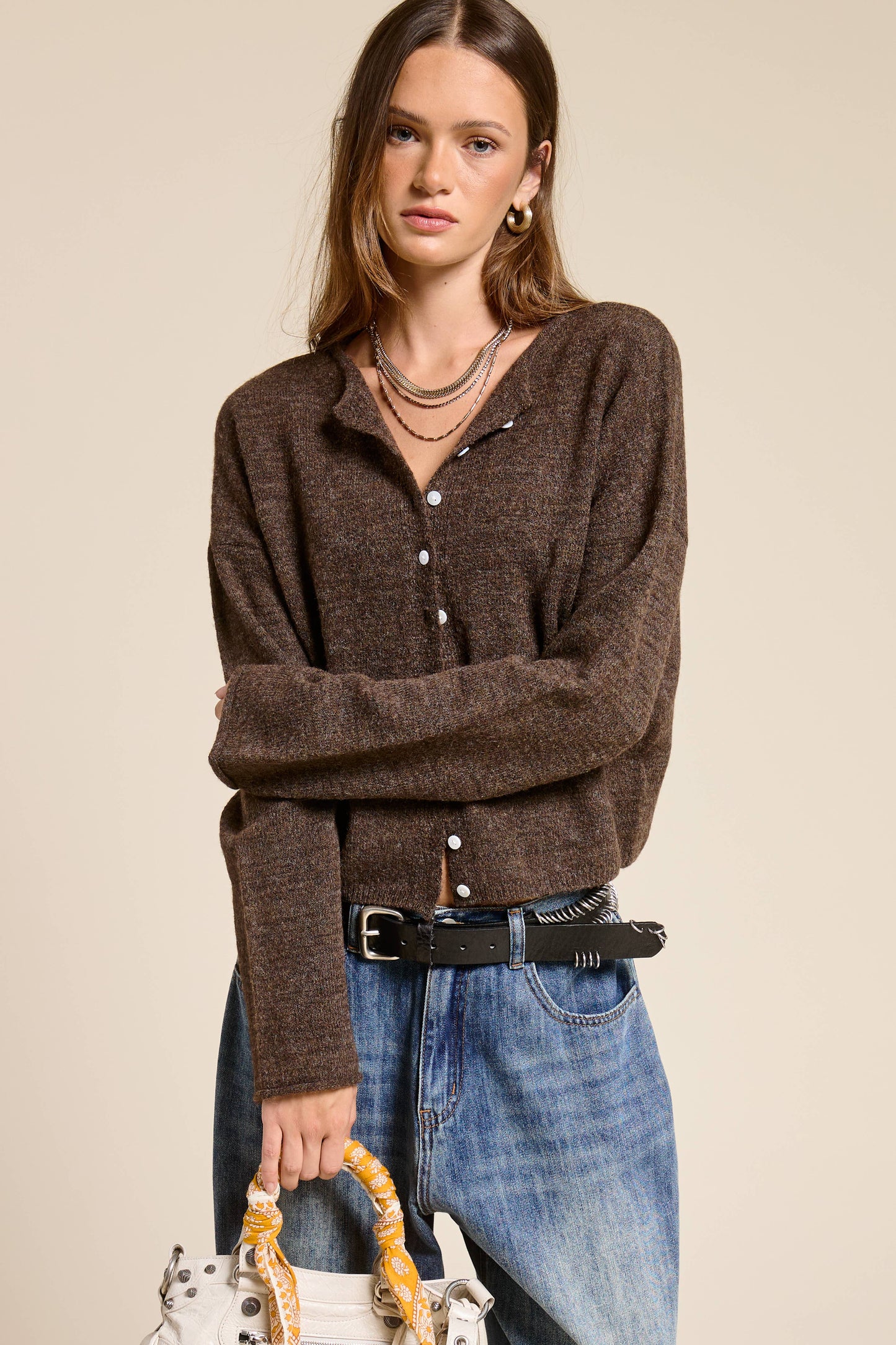 Elsie Button Down Cardigan Top