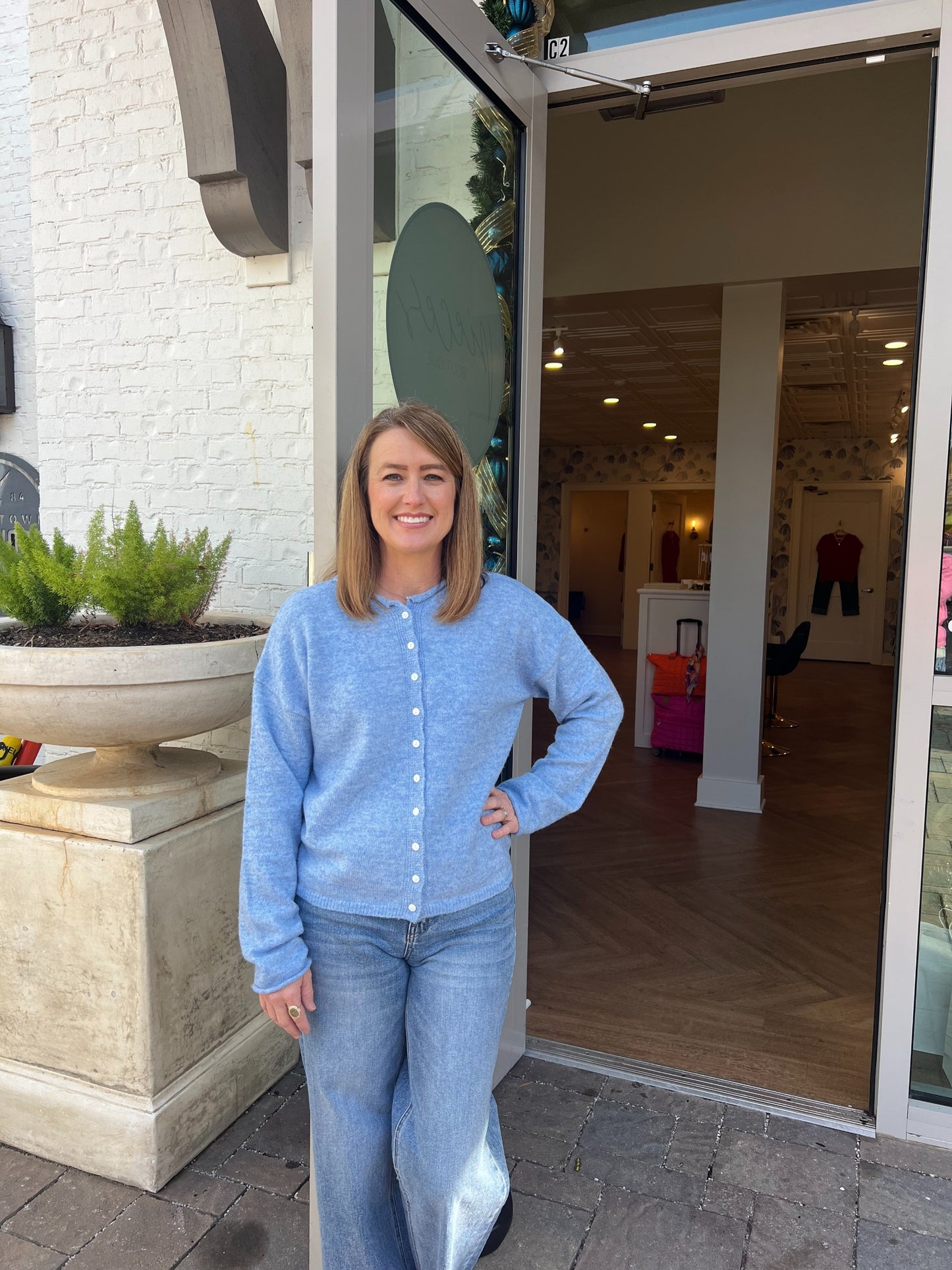 Elsie Button Down Cardigan Top