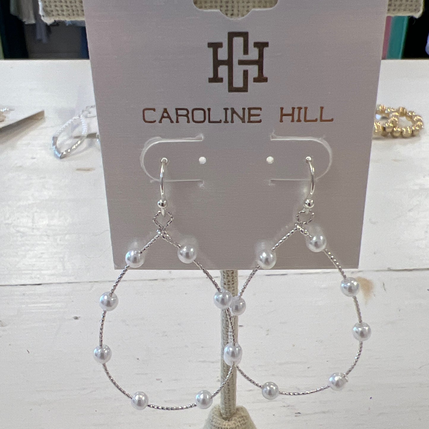 Caroline hill pearl drop earring