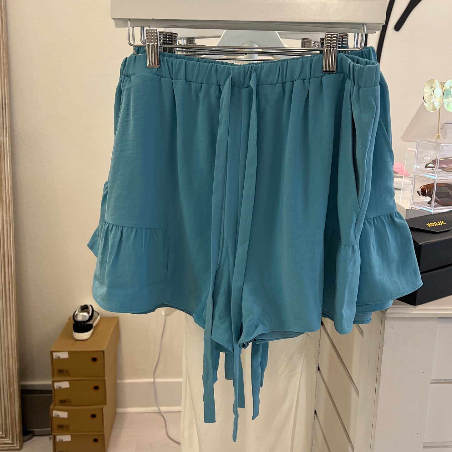 Nz Flare Shorts Blue