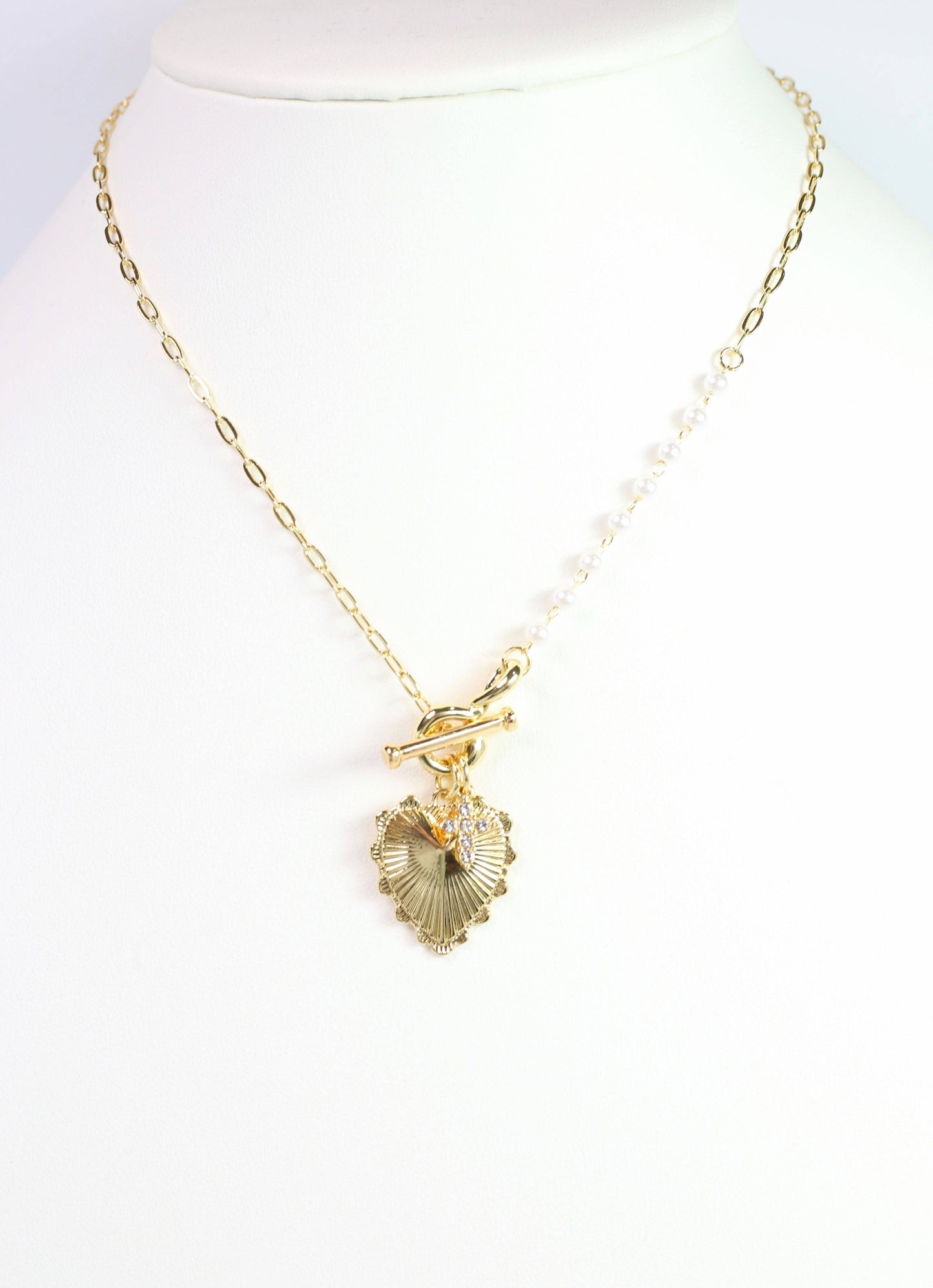 Caroline Hill Sharma Charm Necklace Gold