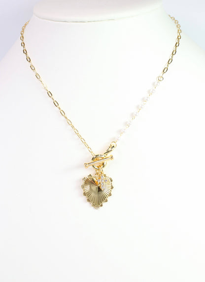 Caroline Hill Sharma Charm Necklace Gold
