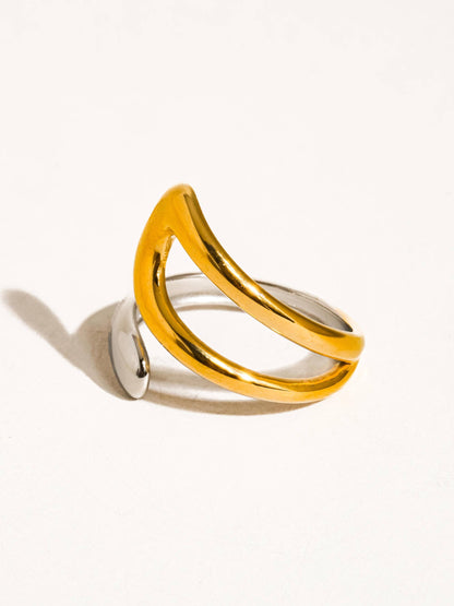 18K Gold Non-Tarnish Statement Rings