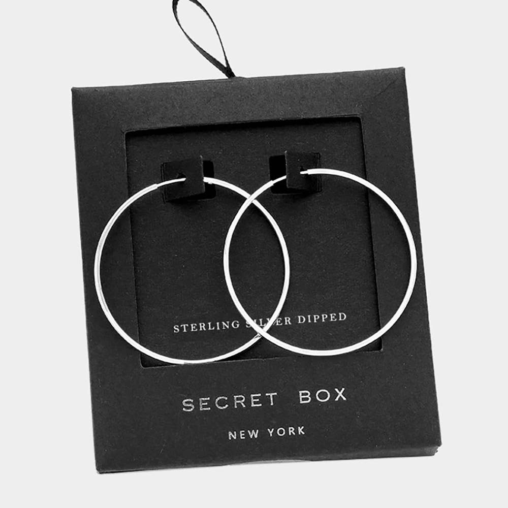 Secret Box_14K Gold Dipped Hoop Earrings