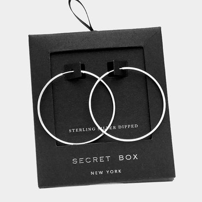 Secret Box_14K Gold Dipped Hoop Earrings