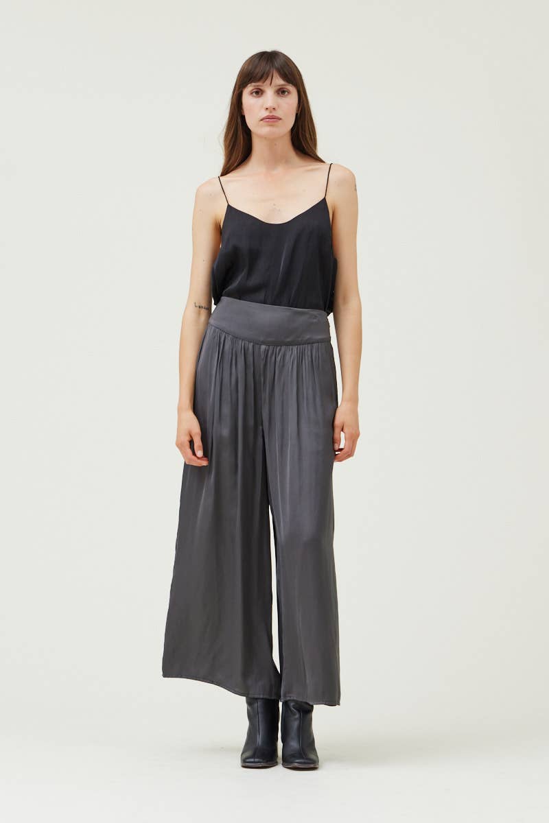 The Wanda Wide Leg Satin Pants