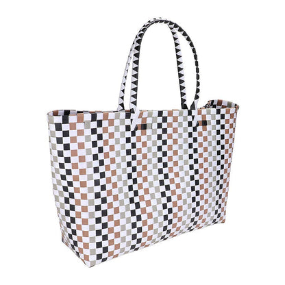 Basket Weave Oversized Tote Bag / Shoulder Bag