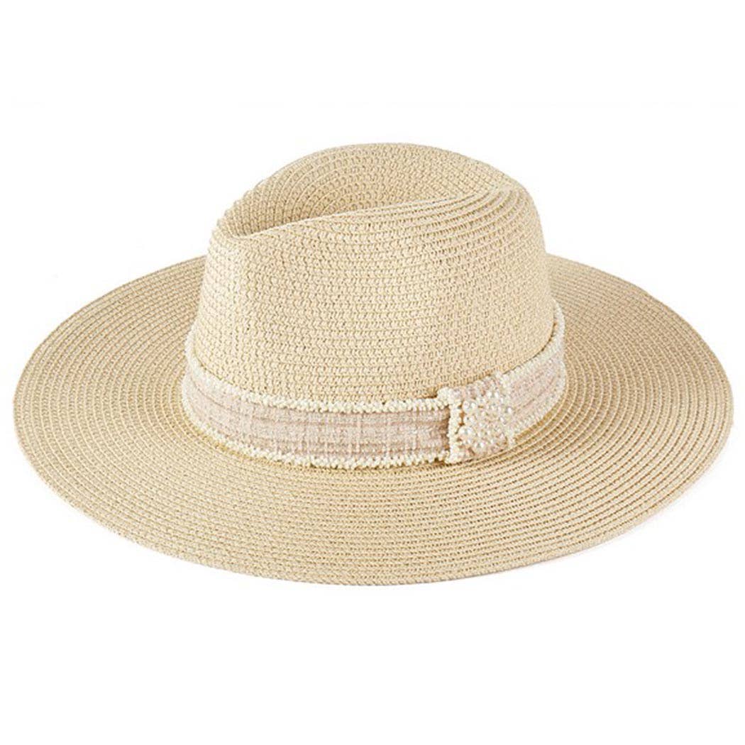 Tweed & Pearl Band Sun Hat