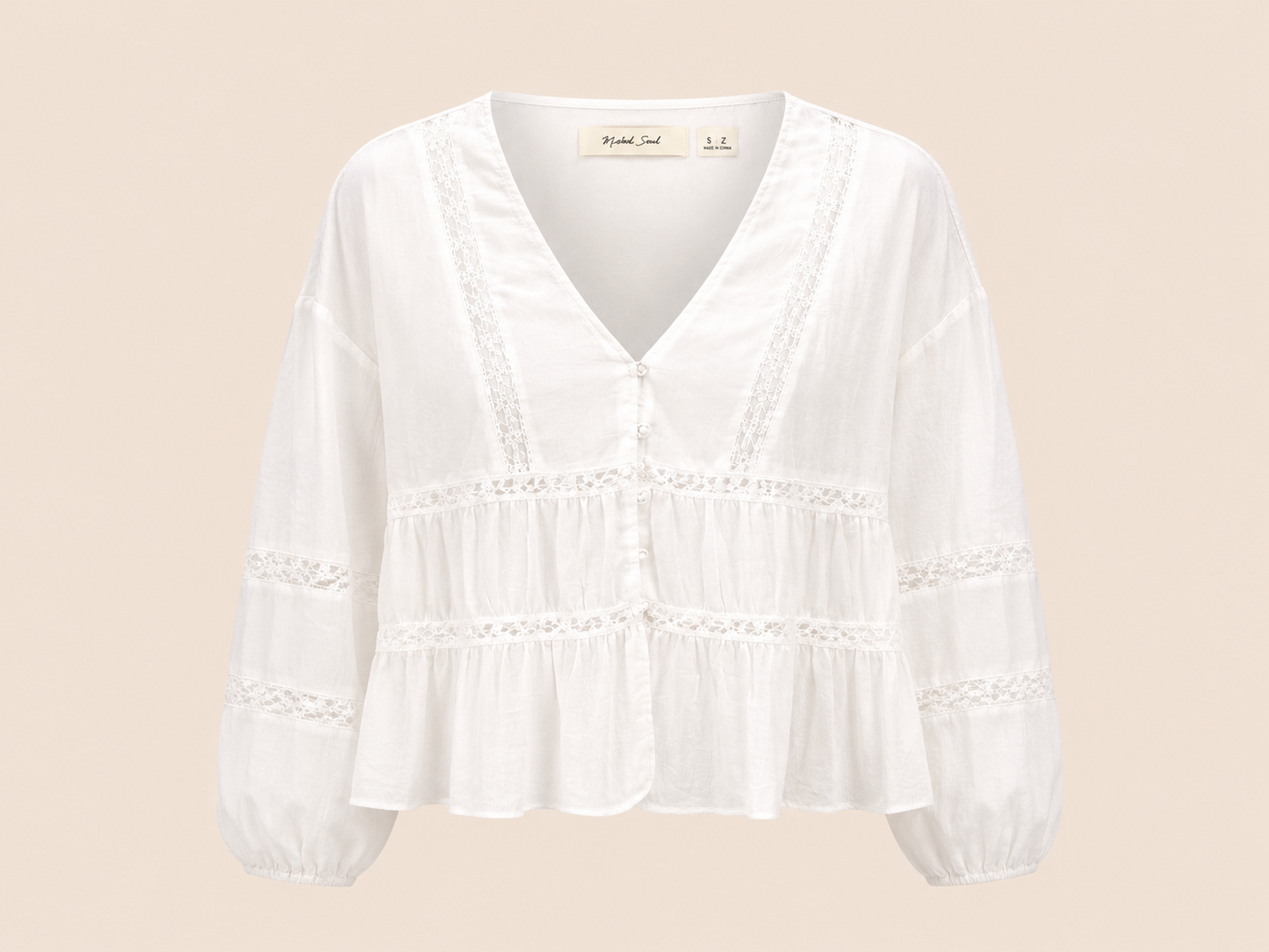 white lacey top