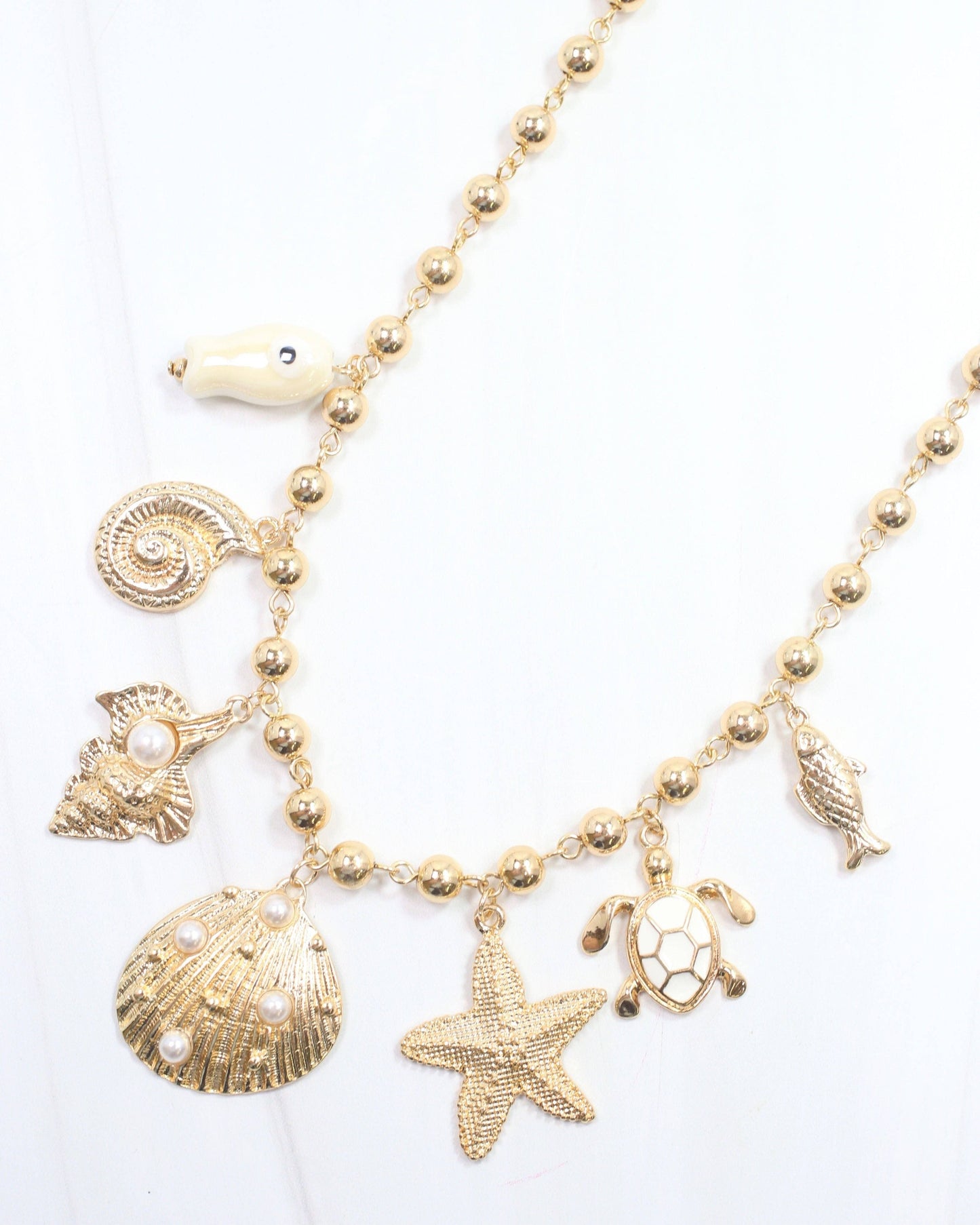 Caroline Hill Santa Monica Sealife Charm Gold