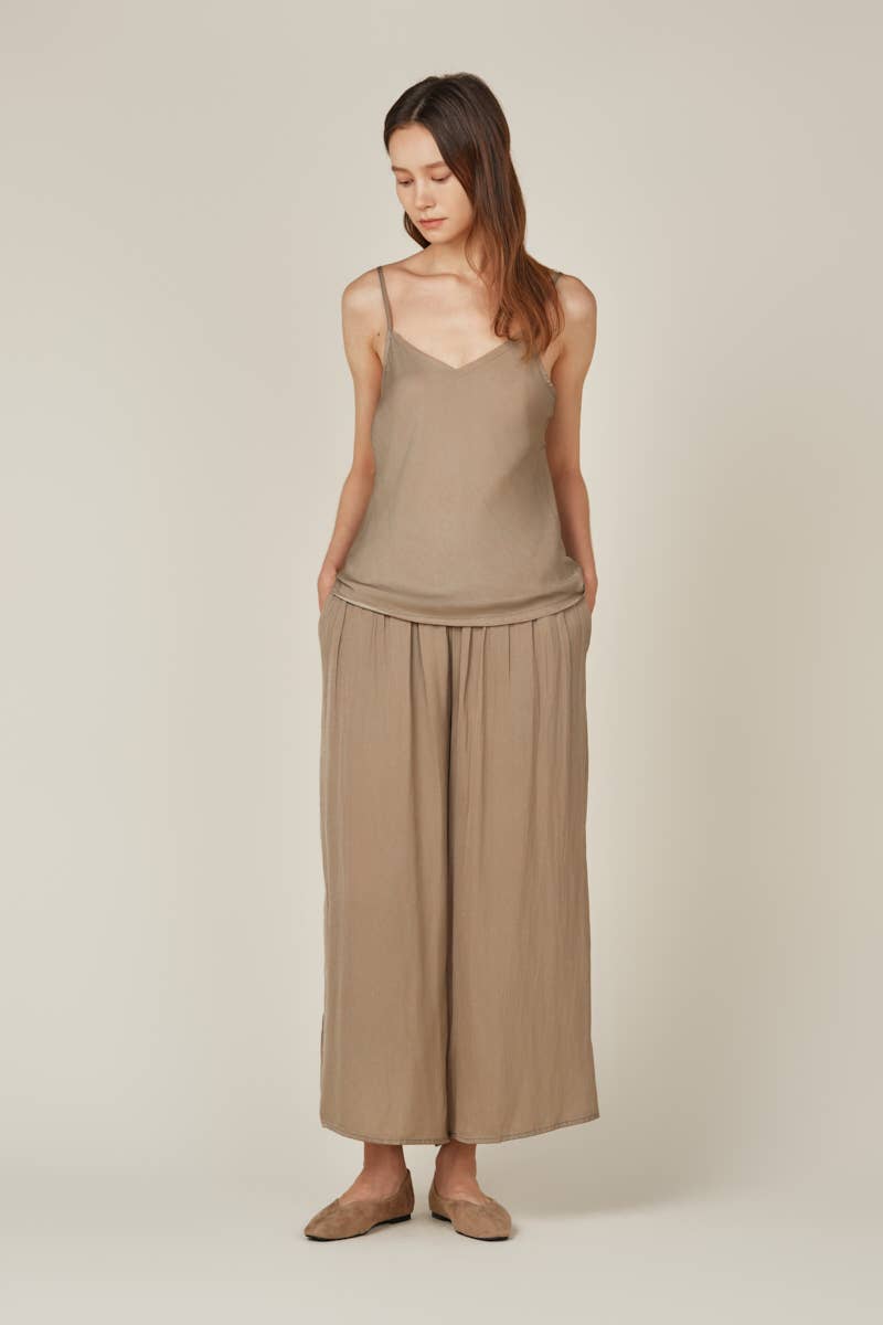 The Wanda Wide Leg Satin Pants