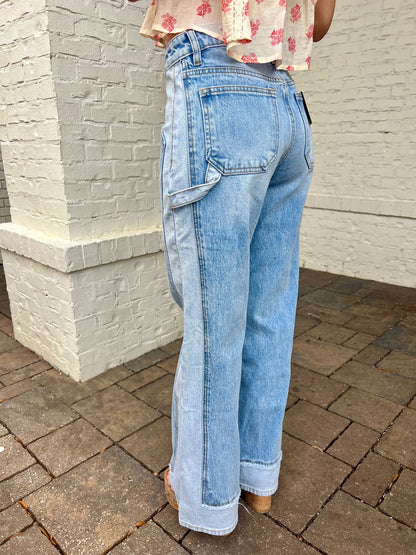 Jeremy Mid-Rise Two Tone Denim by Bayeas