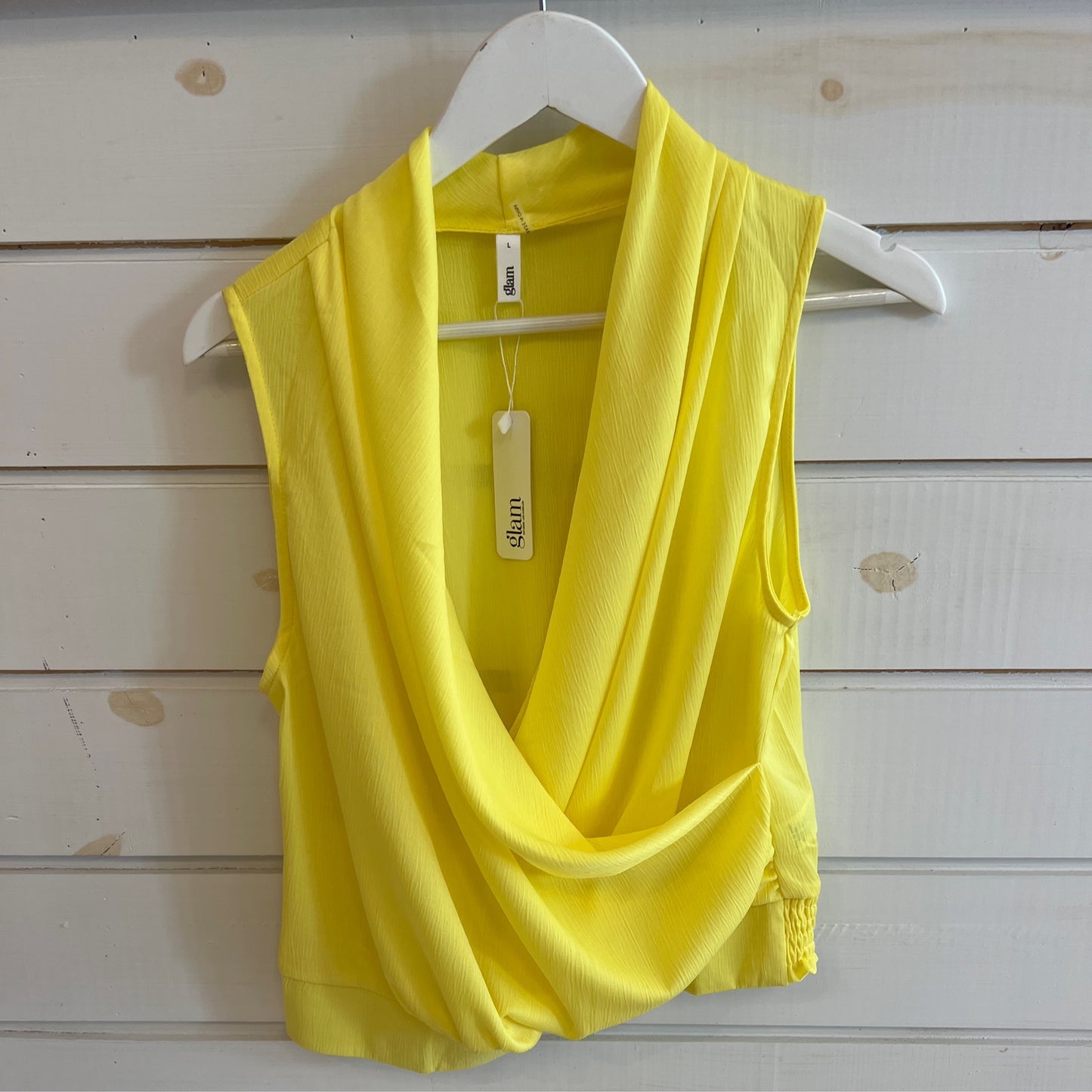 Glam yellow blouse
