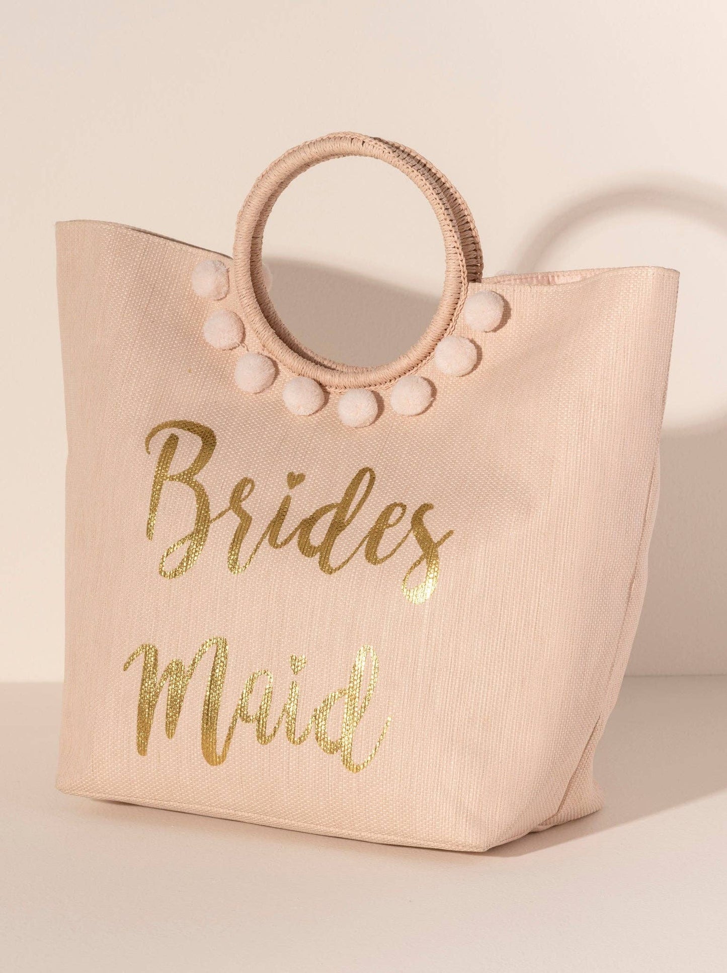 MIA "BRIDESMAID" BRIDAL TOTE, BLUSH