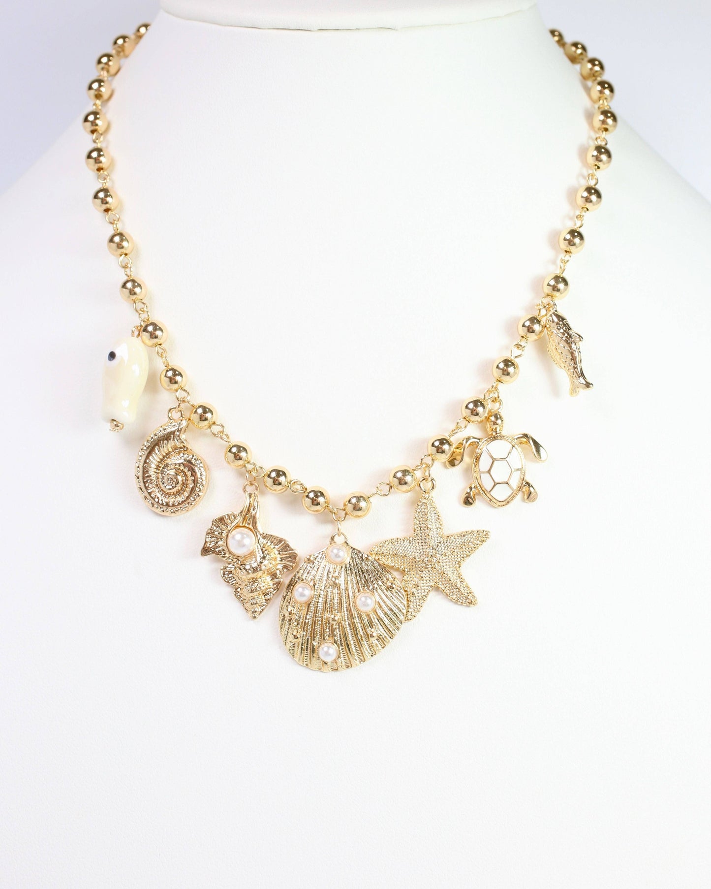 Caroline Hill Santa Monica Sealife Charm Gold