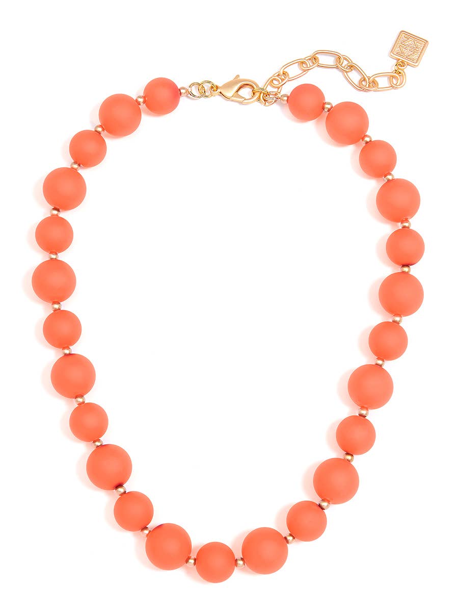 Zenzii Chunky Matte Beaded Collar Necklace Jewelry