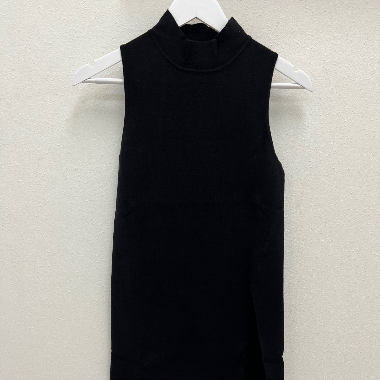 Mimosa slit tunic black aquarius