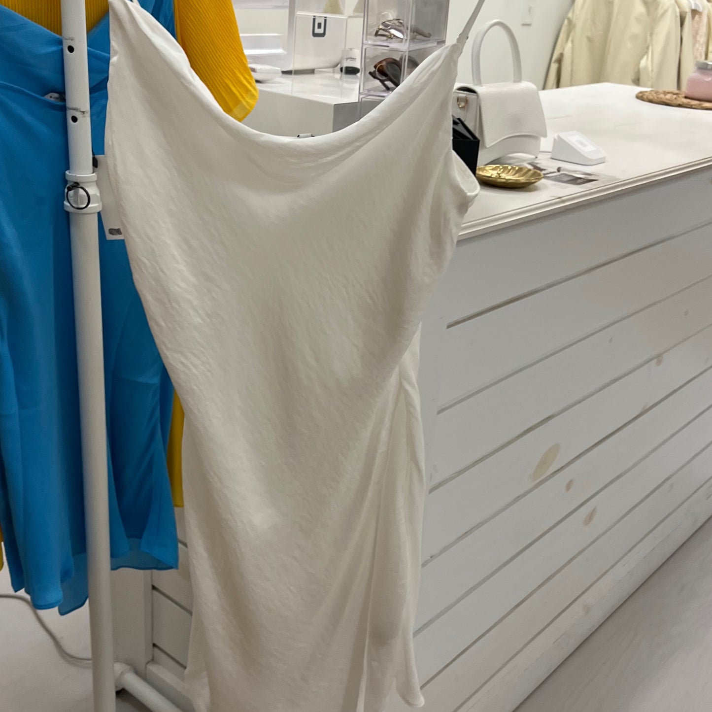 NZ White Cowl Neck Dress
