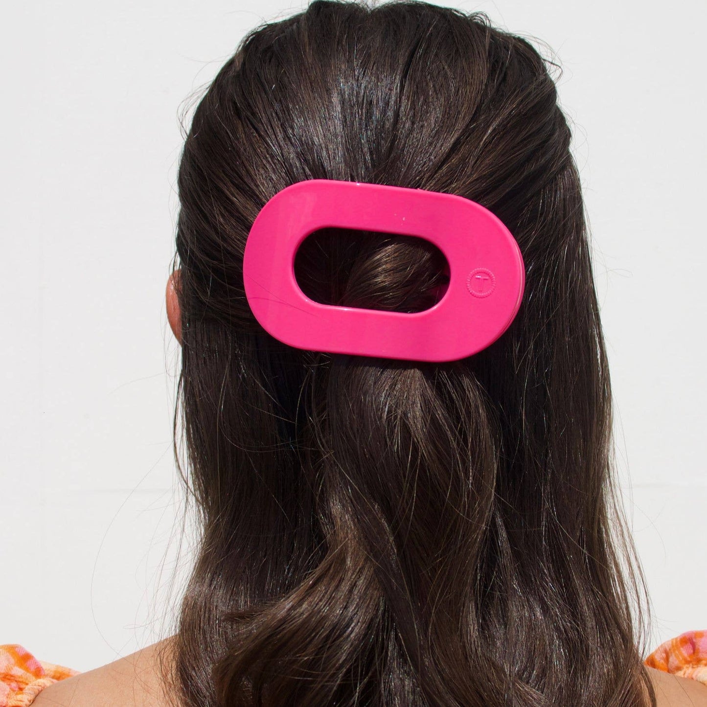 Flat Round Hair Clip | Medium | Tropical Punch