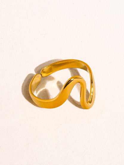 18K Gold Non-Tarnish Statement Rings