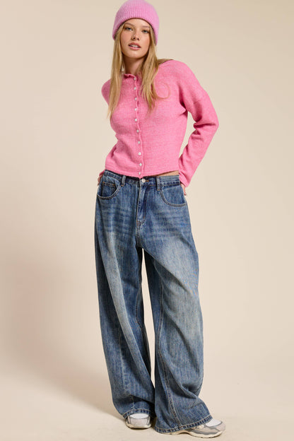 Elsie Button Down Cardigan Top