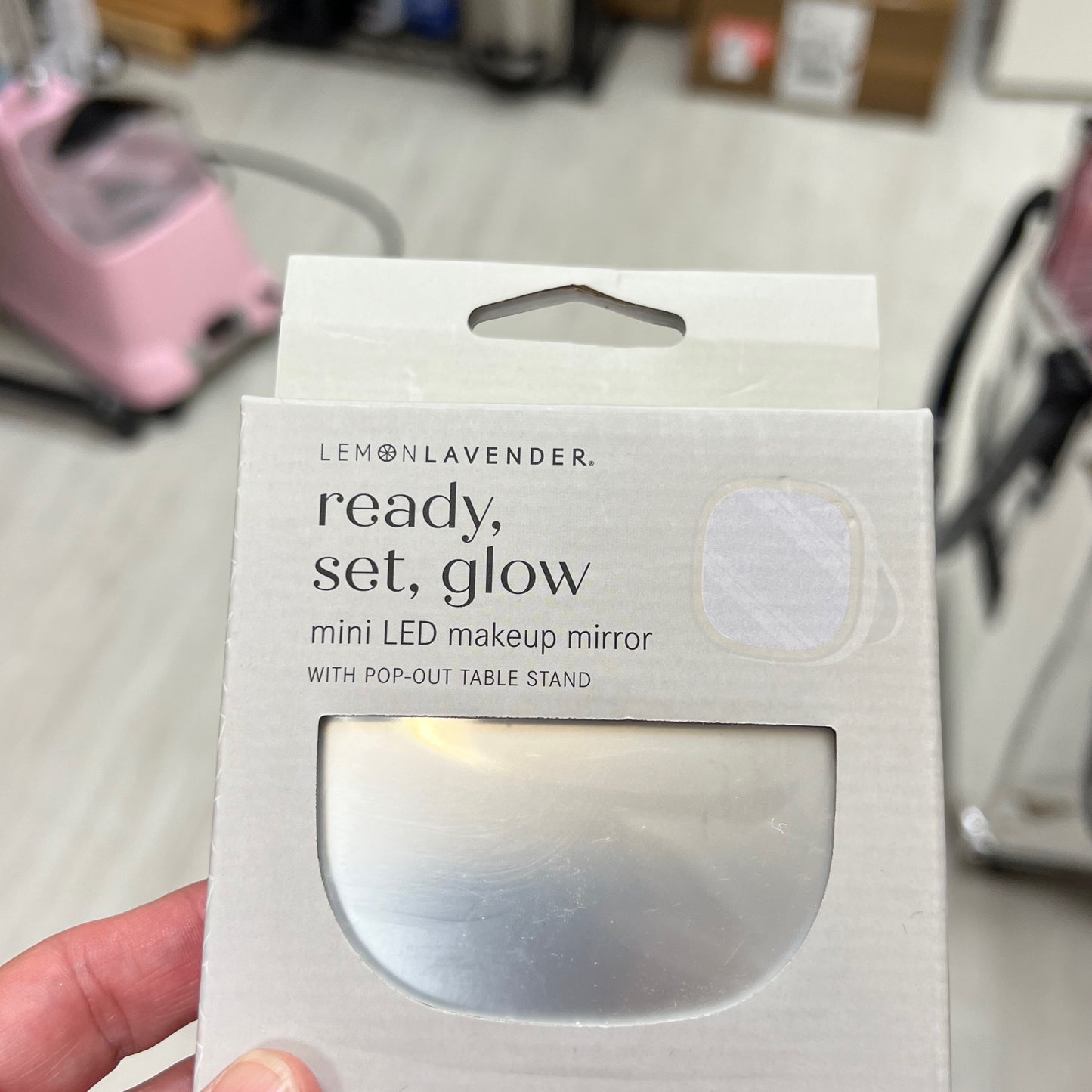 Lemon & Lav light up mirror