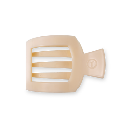 Square Flat Hair Clip | Small | Almond Beige