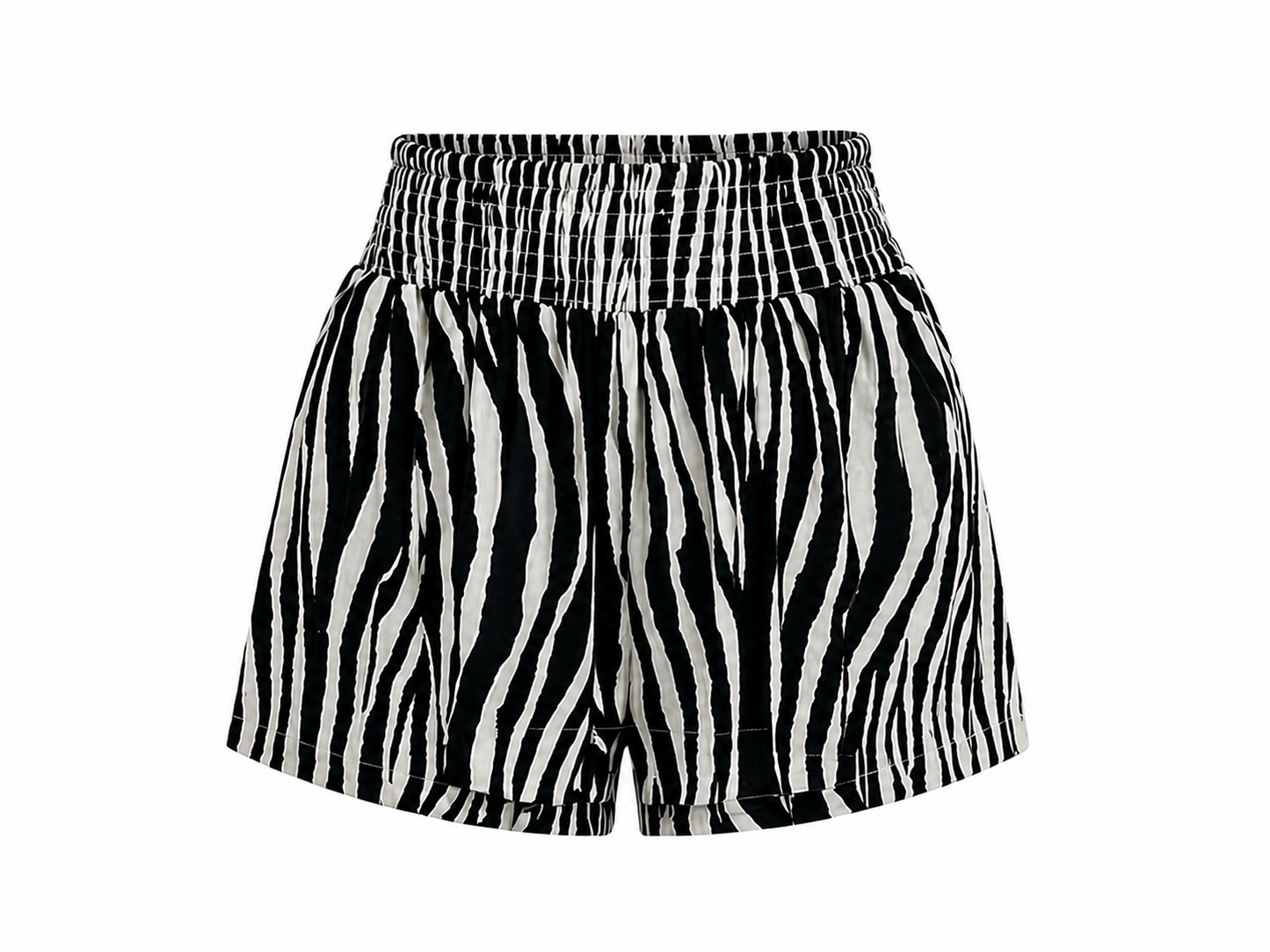 zebra print shorts by elan