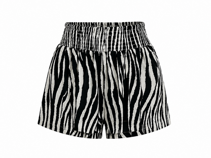 zebra print shorts by elan