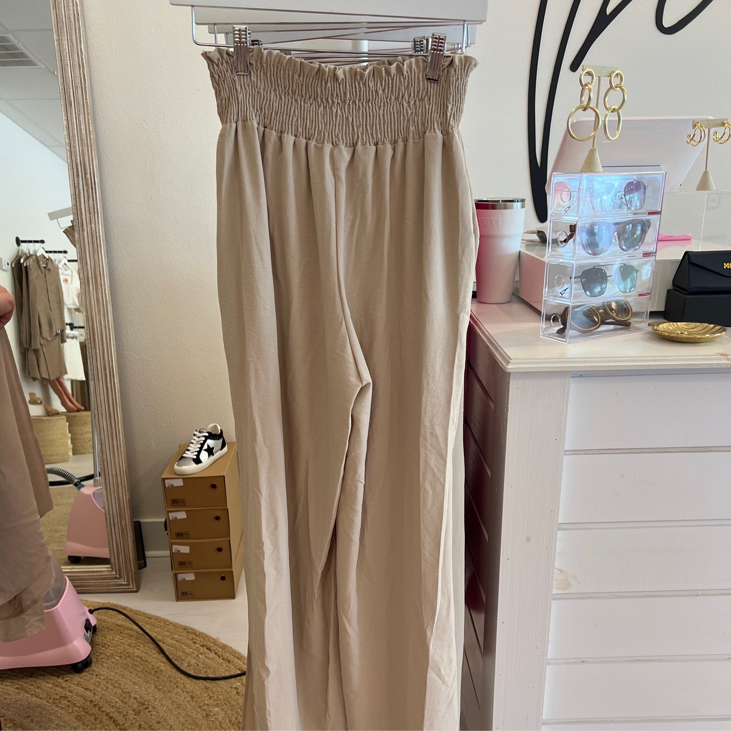 Eesome slit pants taupe