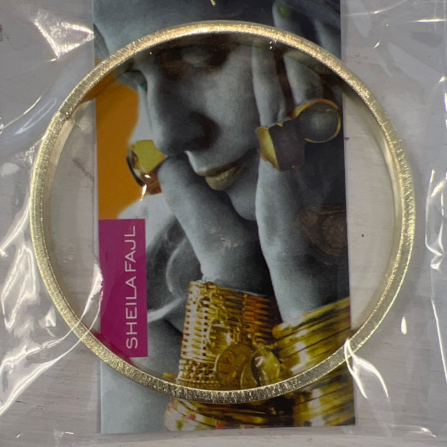SF Flat medium bangle gold