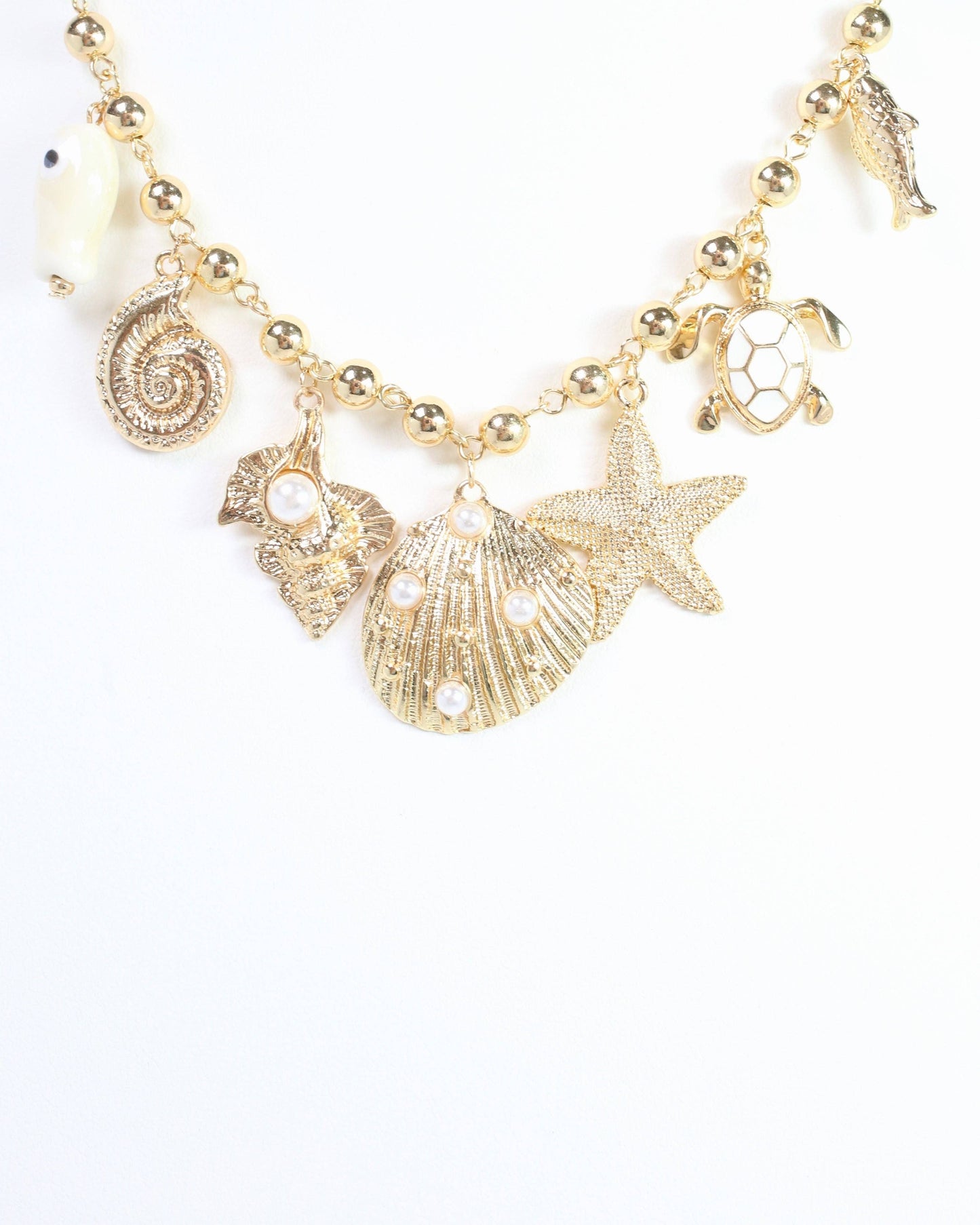 Caroline Hill Santa Monica Sealife Charm Gold