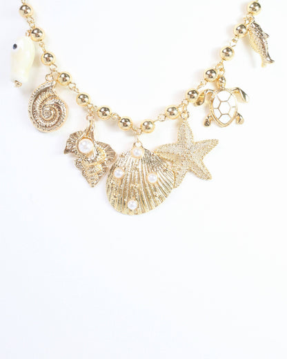 Caroline Hill Santa Monica Sealife Charm Gold