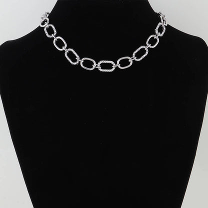 Bejeweled Link Chain Necklace