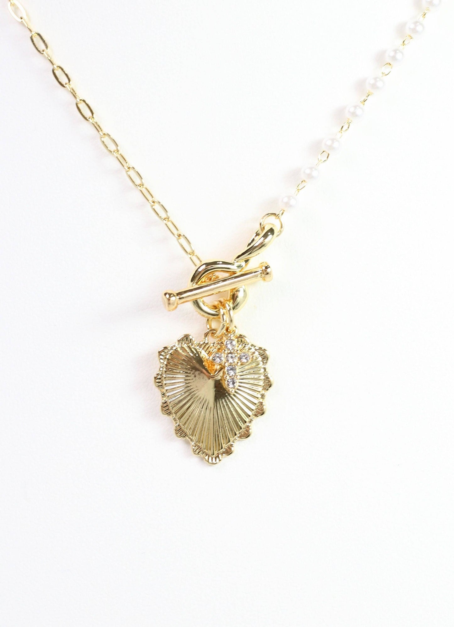 Caroline Hill Sharma Charm Necklace Gold
