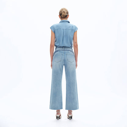 High Rise Embroidered Denim by Bayeas