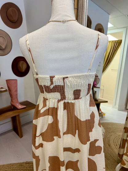 The Terracotta Drift Maxi Dress