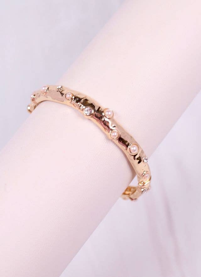 Caroline Hill DeSanto Stretch Bracelet GOLD
