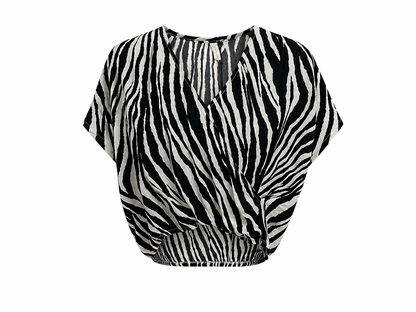 zebra top by elan